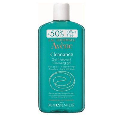 Очищающий гель Cleananse для жирной проблемной кожи Avene, 300 мл