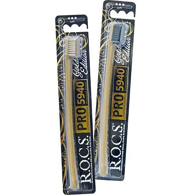 Зубная щетка R.O.C.S. Pro Gold Edition мягкая