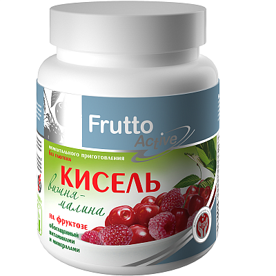 Кисель на фруктозе Вишня-малина Frutto Active Арт Лайф, 300 г