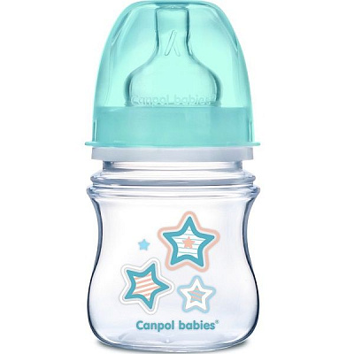 Бутылочка пластиковая с широким горлышком EasyStart от 0 мес. Canpol Babies, 120 мл