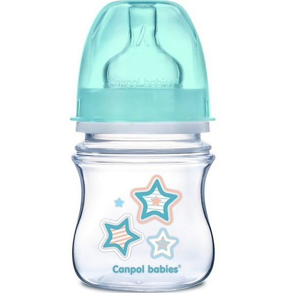 Бутылочка пластиковая с широким горлышком EasyStart от 0 мес. Canpol Babies, 120 мл