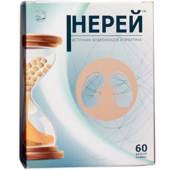 Нерей против мочекаменной болезни 400 мг, 60 капсул