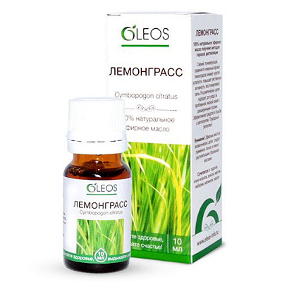Эфирное масло лемонграсса Oleos, 10 мл