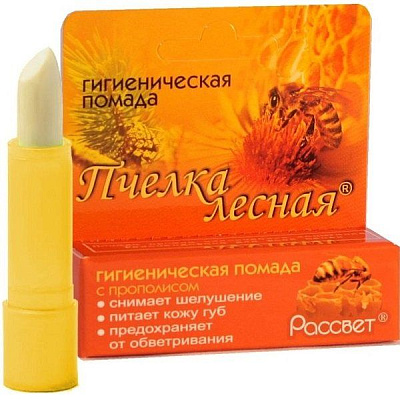 Гигиеническая помада Пчелка лесная с прополисом, 4 г