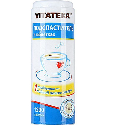 Подсластитель в таблетках Vitateka, 1200 таблеток
