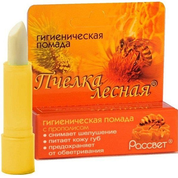 Гигиеническая помада Пчелка лесная с прополисом, 4 г