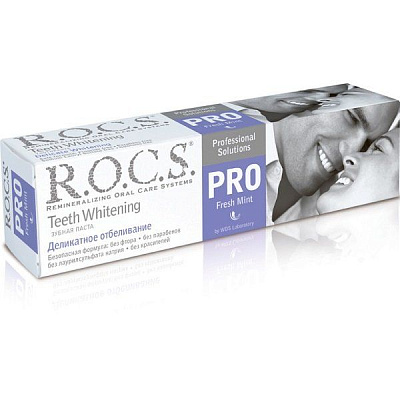 Зубная паста R.O.C.S. Pro Деликатное отбеливание свежая мята, 135 г