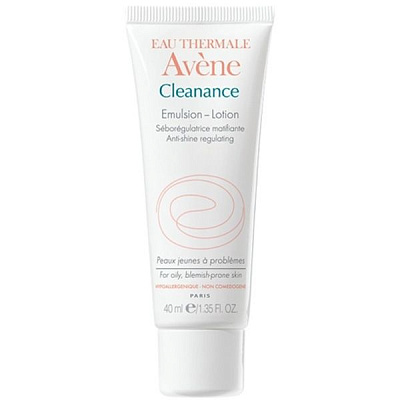 Cеборегулирующая эмульсия бесцветная кераторегулирующая Cleanance для проблемной кожи Avene, 40 мл