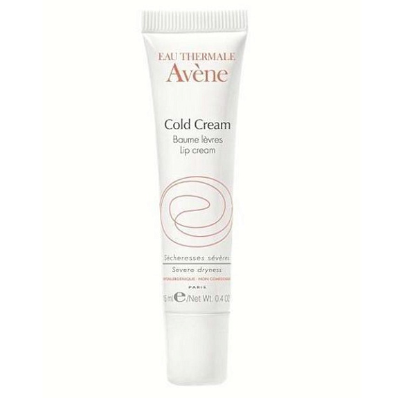 Бальзам для губ с колд-кремом Cold Cream защищает потрескавшиеся губы Avene, 15 мл