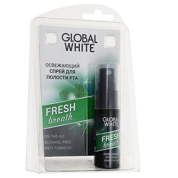 Освежающий спрей для полости рта Global White олива-петрушка, 15 мл
