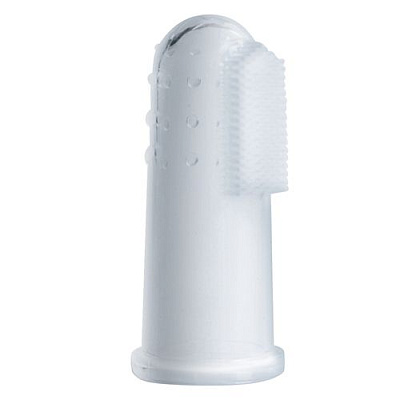 Щетка зубная на палец силиконовая первая Lubby, 1 шт