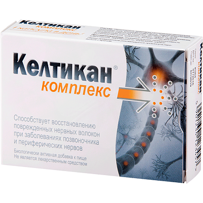 Келтикан комплекс для восстановления поврежденных нервных волокон, 40 капсул