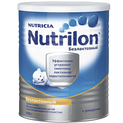 Сухая смесь Nutrilon Безлактозный для детей с непереносимостью лактозы, 400 г