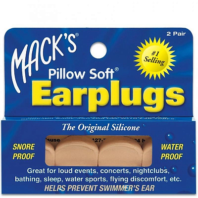 Беруши сликоновые pillowsoft бежевые Mack's, 2 пары