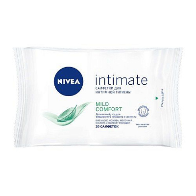 Салфетки для интимной гигиены Intimate Mild Nivea, 20 шт
