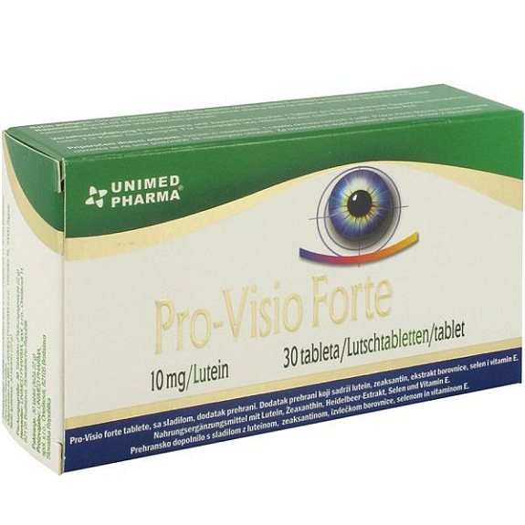 Препарат для поддержки зрения Pro-Visio Forte 735 мг, 30 шт