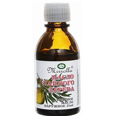 Масло чайного дерева эфирное Мирролла, 25 мл