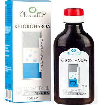 Шампунь анти перхоть Кетоконазол Мирролла, 150 мл