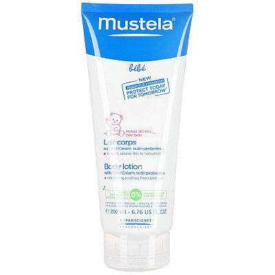 Молочко для тела защитное с кольд-кремом для детей всех возрастов Mustela, 200 мл