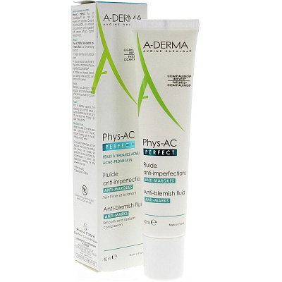 Флюид против дефектов кожи A-Derma Phys-AC Perfect, 40 мл