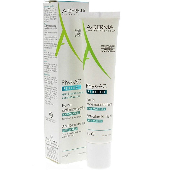 Флюид против дефектов кожи A-Derma Phys-AC Perfect, 40 мл