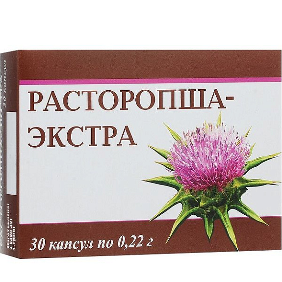 Расторопша Экстра Фармакор для здоровья печени, 30 шт