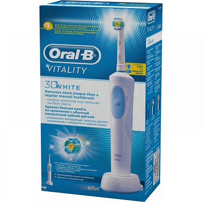 Электрическая зубная щетка Oral-b Vitality 3D White D12.513W