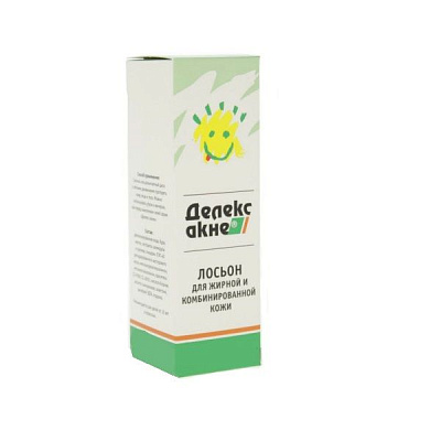 Лосьон для жирной и комбинированной кожи Делекс-акне, 100 мл.