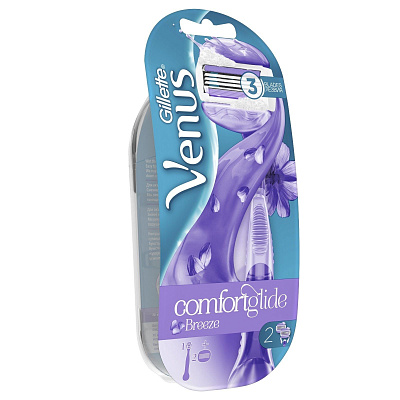 Бритва с 2 сменными кассетами Gillette Venus Breeze