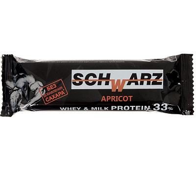 Батончик Schwarz с высоким содержанием белка курага, 50 г