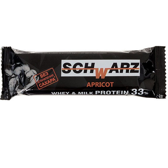 Батончик Schwarz с высоким содержанием белка курага, 50 г