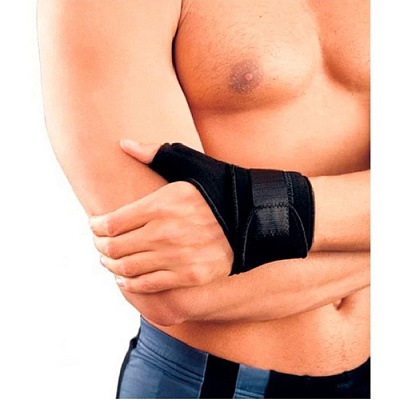 Ортез на лучезапястный сустав и 1 пястно-фаланговый сустав согревающий Orlett WRS-305 универсальный размер