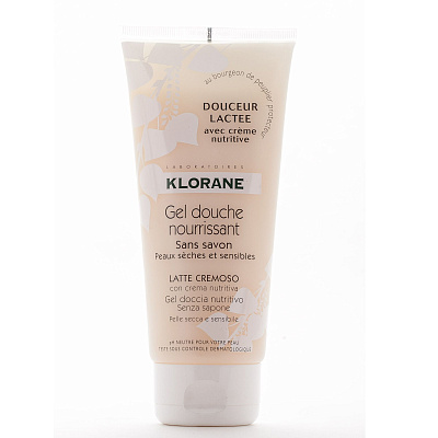 Гель для душа увлажняющий молочная нежность Klorane, 200 мл