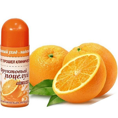 Гигиеническая помада для губ Фруктовый бальзам со вкусом апельсина, 4,2 г