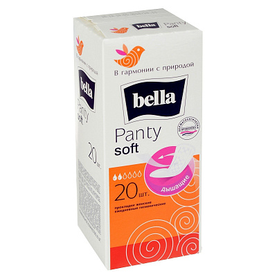Ежедневные прокладки Bella Panty Soft, 20 шт