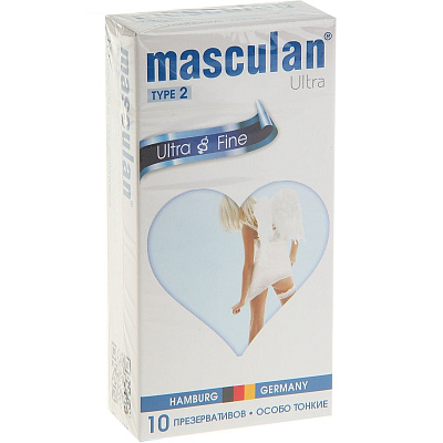 Презервативы Masculan 2 Ultra & Fine Особо тонкие, 10 шт