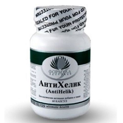АнтиХелик, Улучшение микрофлоры кишечника, Альтера Холдинг, 60 капсул