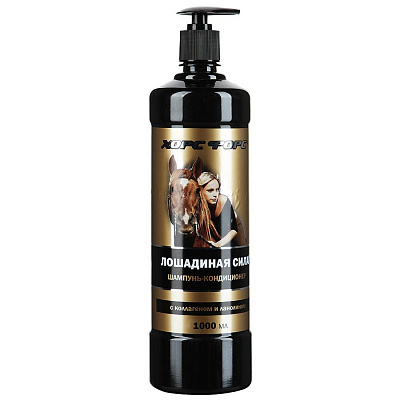 Шампунь-кондиционер с коллагеном и ланолином Лошадиная сила, 1000 мл