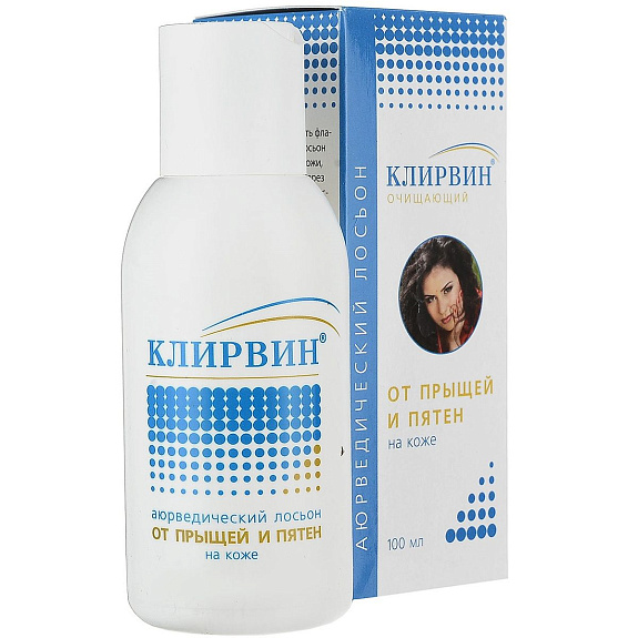 Аювердический лосьон от прыщей и пятен Клирвин, 100 мл