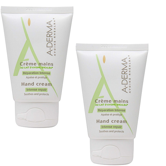 Крем для сухой и чувствительной кожи рук A-Derma 50 мл, 2 шт