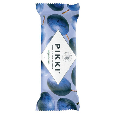 Батончик орехово-фруктовый pikki чернослив-яблоко Клинские снеки, 25 г