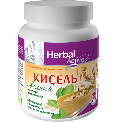 Кисель Овсяный на отваре подорожника Herbal Active Арт Лайф, 300 г