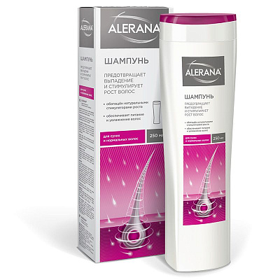 Шампунь для сухих и нормальных волос ALERANA®, 250 мл