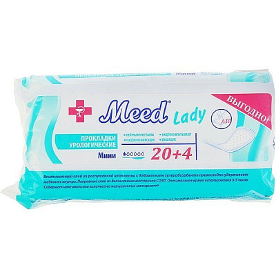 Урологические прокладки Meed Lady Mini, 24 шт