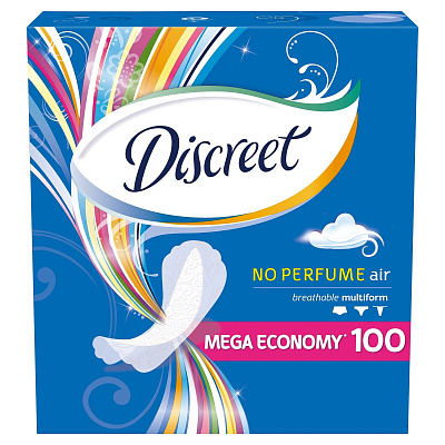 Ежедневные прокладки Discreet multiform, 100 шт