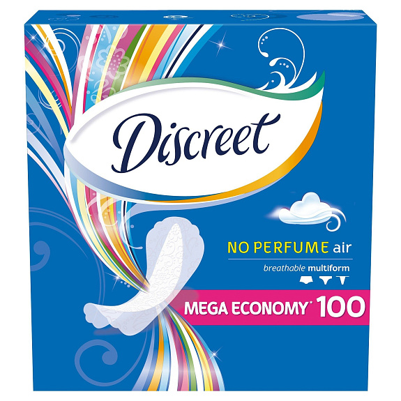 Ежедневные прокладки Discreet multiform, 100 шт