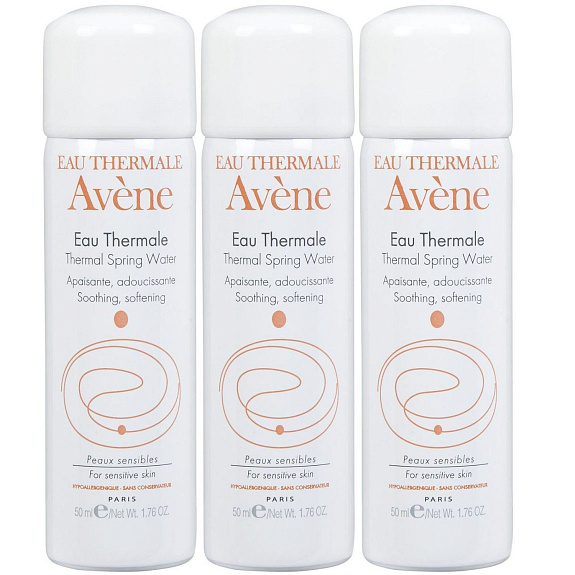 Набор термальной воды Avene 50 мл, 3 шт