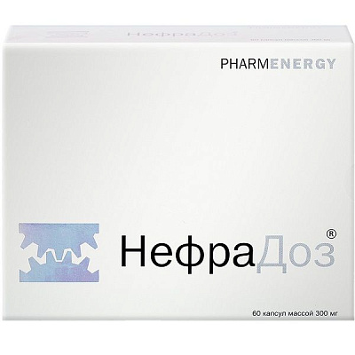 Препарат Нефрадоз для лечения мочекаменных болезней 300 мг, 60 шт
