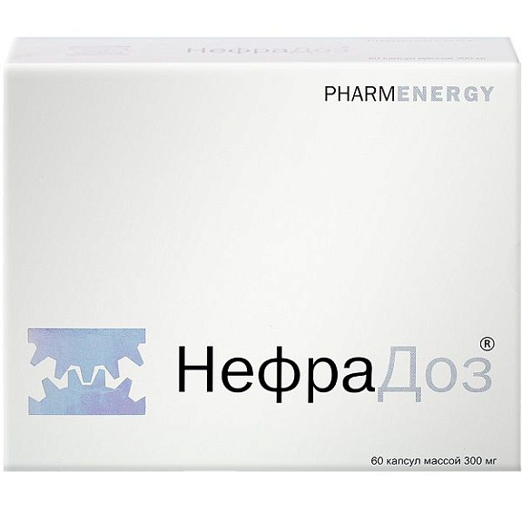 Препарат Нефрадоз для лечения мочекаменных болезней 300 мг, 60 шт