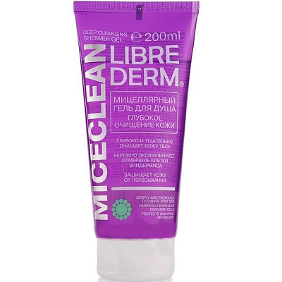 Мицеллярный гель для душа Librederm Miceclean Глубокое очищение кожи, 200 мл